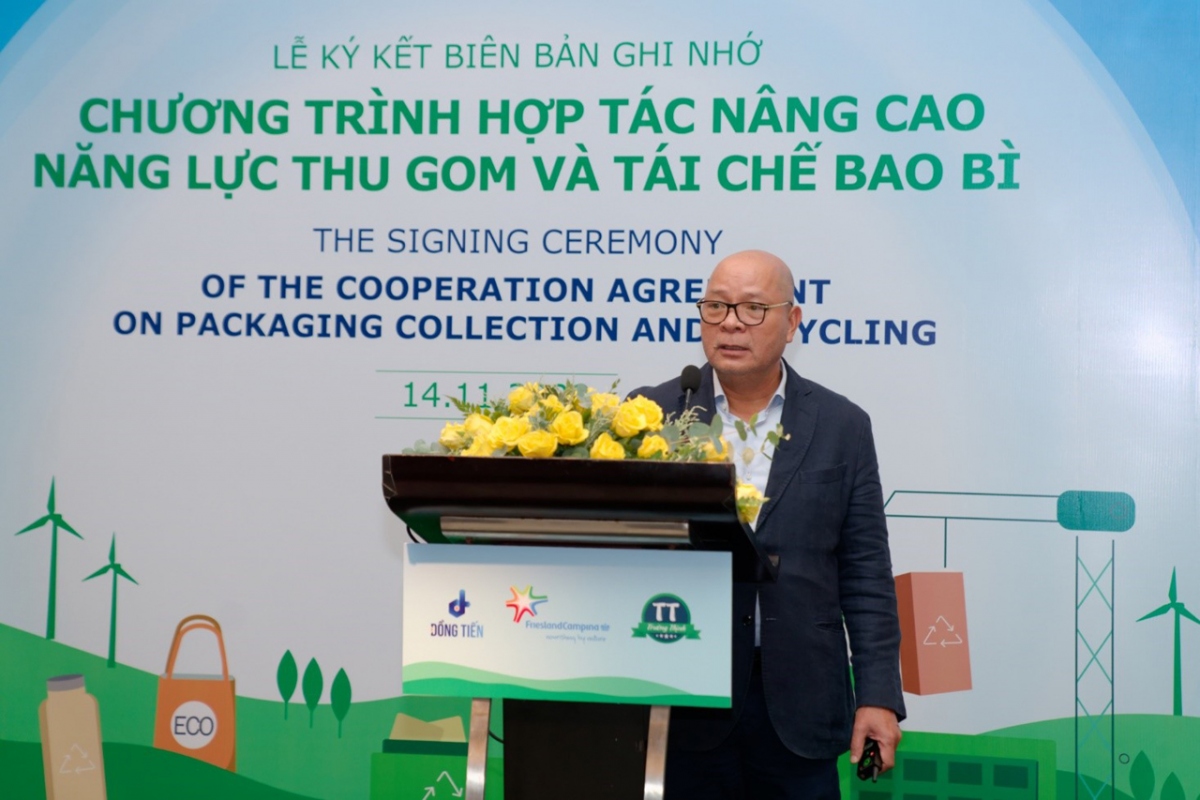 frieslandcampina viet nam hop tac nang cao nang luc thu gom tai che bao bi hinh anh 7